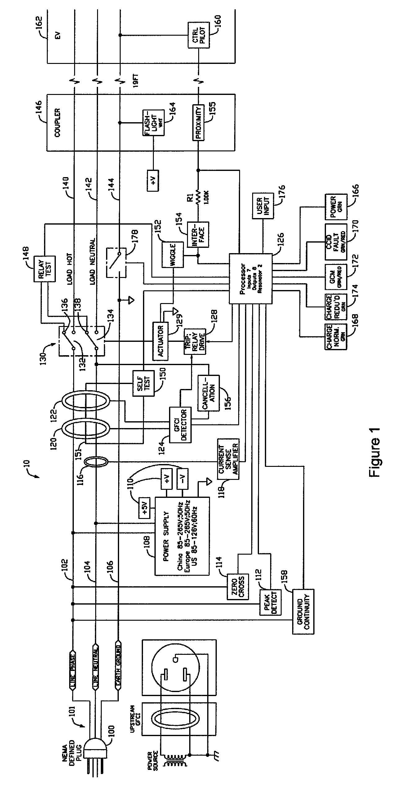 Protective device for an electrical supply facility