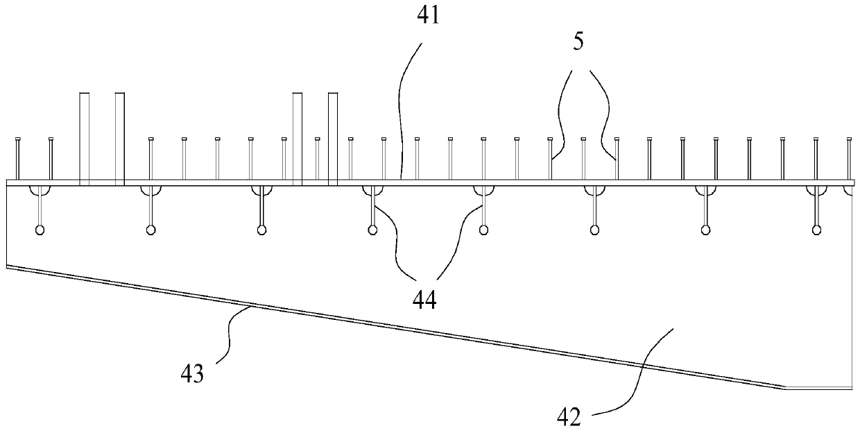 A method for installing catenary column foundations on railway steel-concrete composite beams