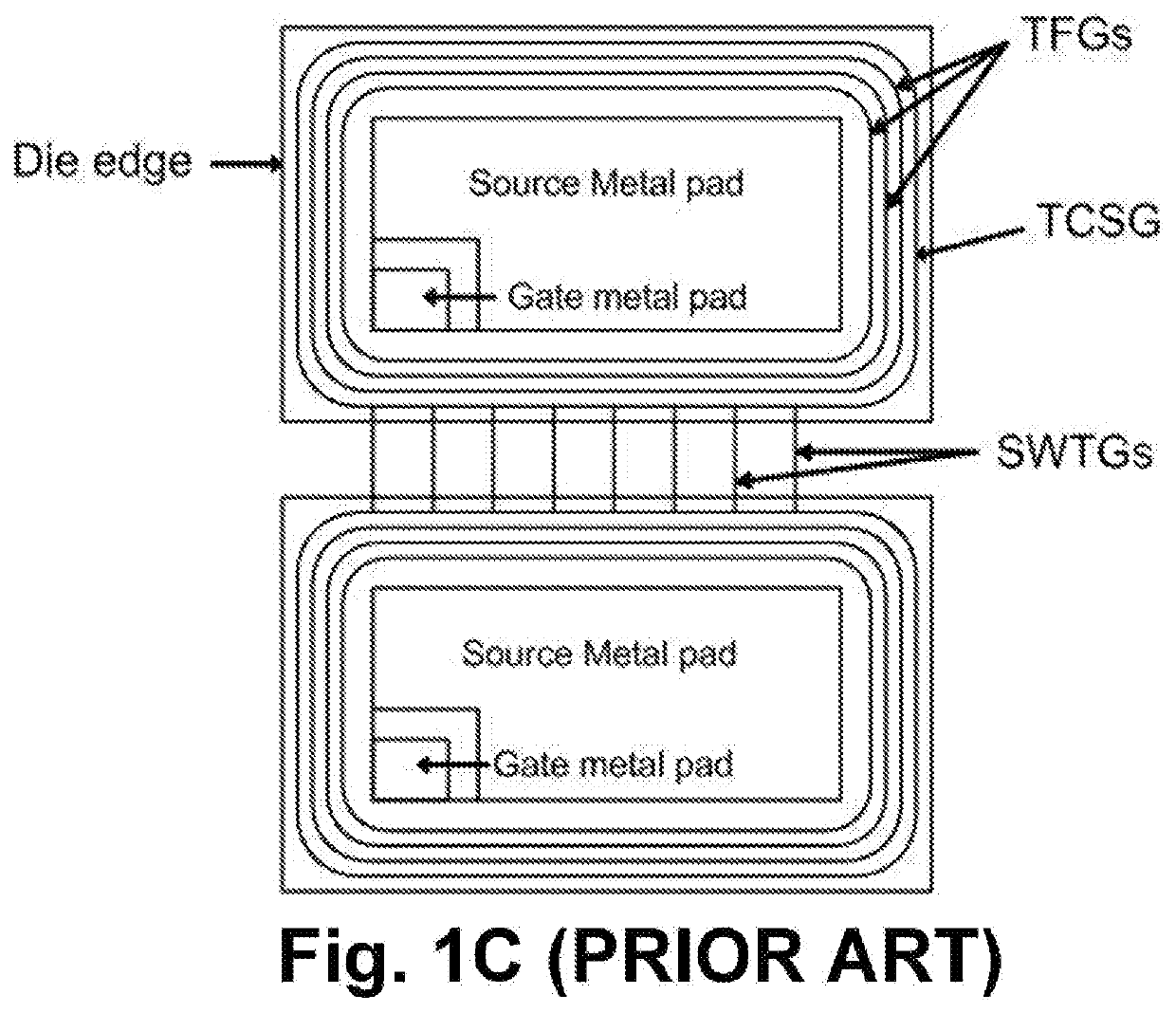 Trench mosfets having dummy cells for avalanche capability improvement