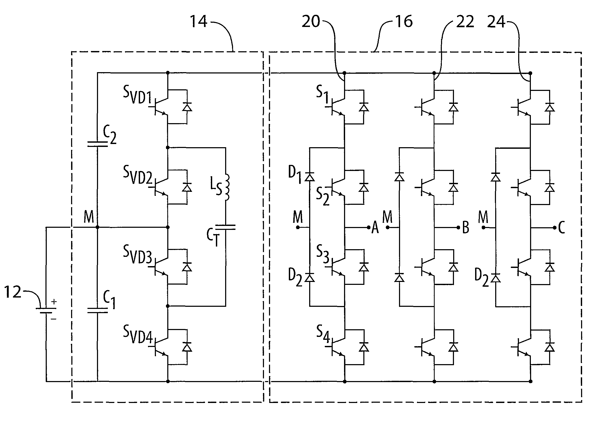 Boost multilevel inverter system