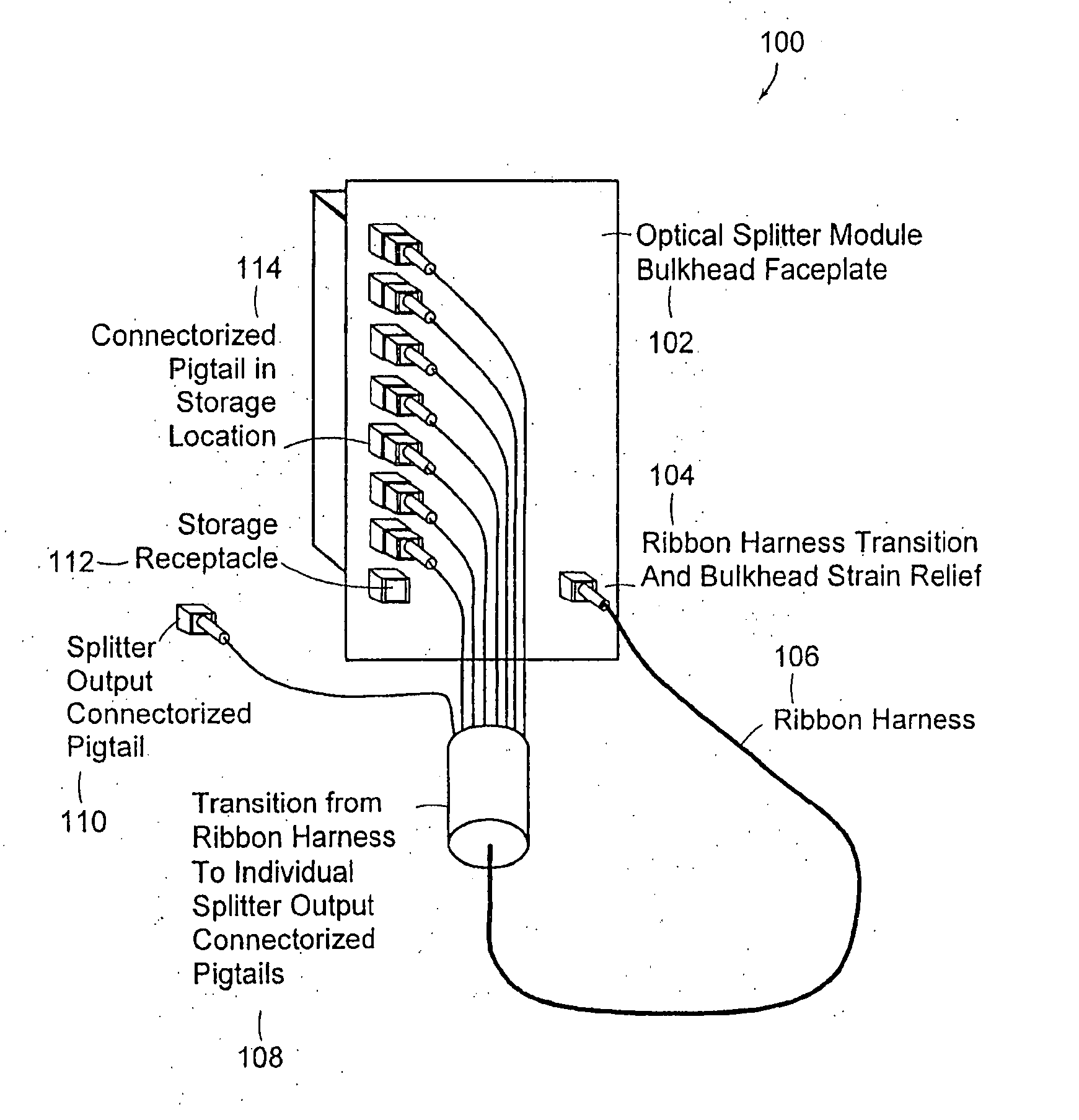 Hinged parking in fiber distribution hubs