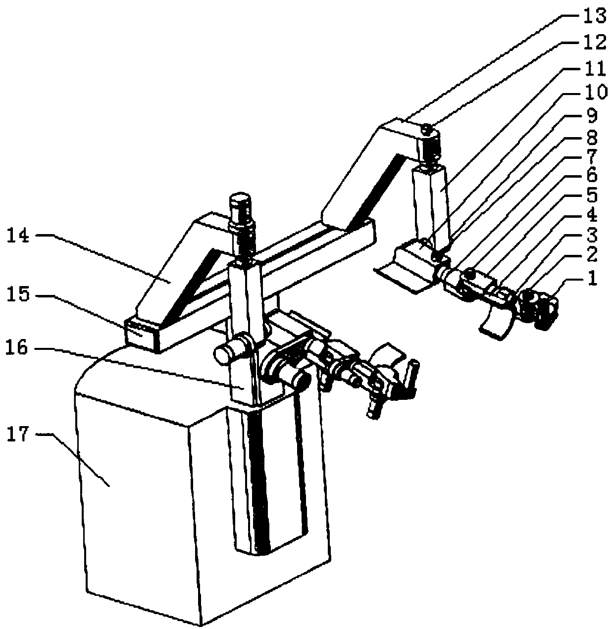 Double-arm rehabilitation training robot system