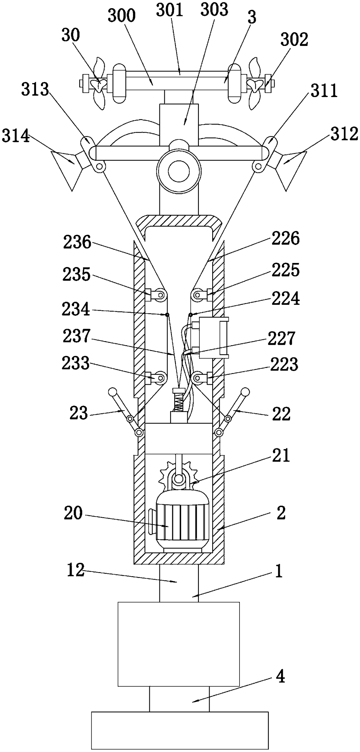 Garden sprinkling irrigation equipment