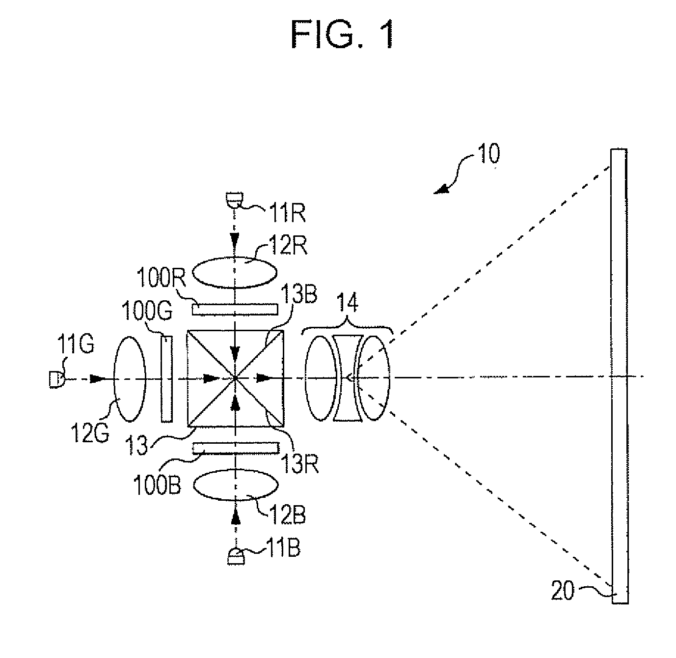 Image display device and electronic apparatus