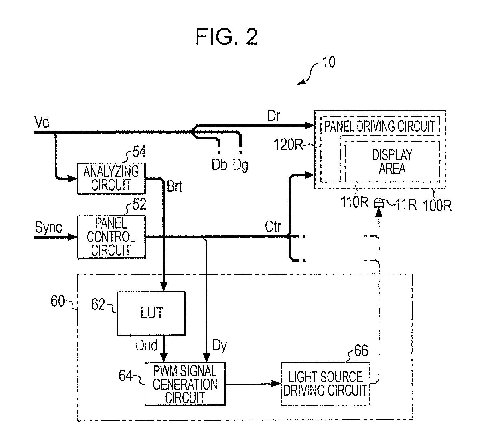 Image display device and electronic apparatus