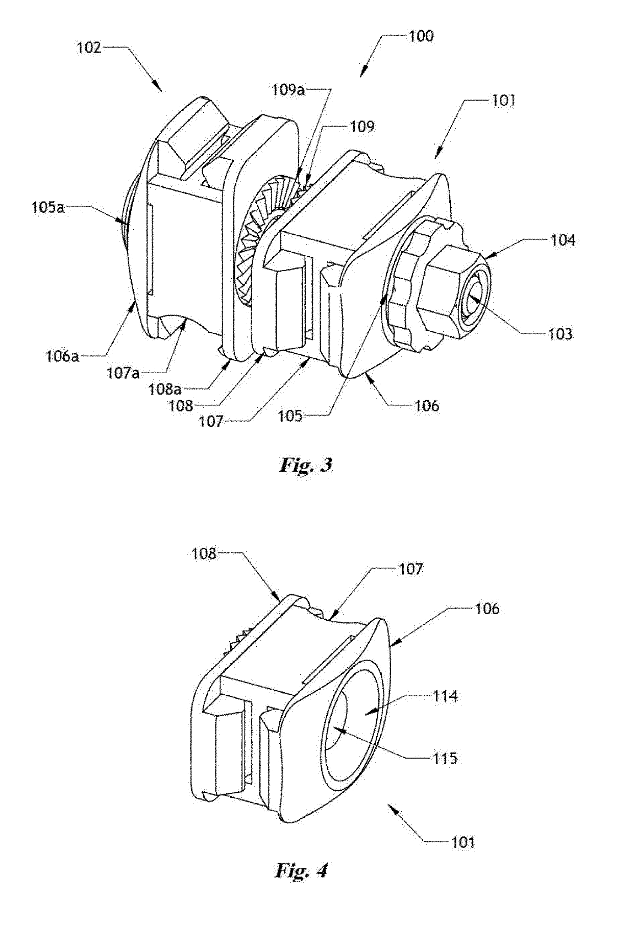 Fixation clamp with spacer