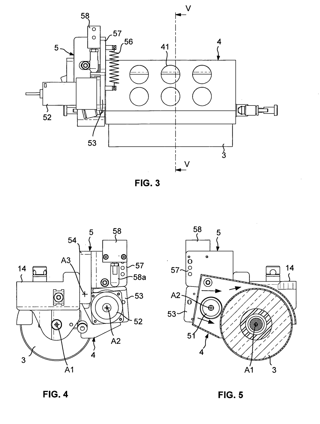 Fiber application head with a specific application roll