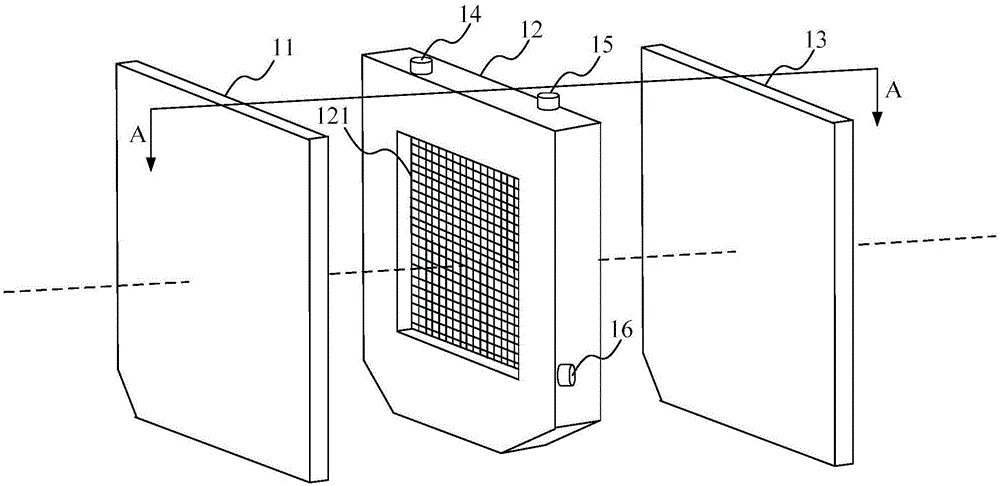 Electrolysis device and gas output equipment used for outputting hydrogen-containing mixed gas and provided with electrolysis device