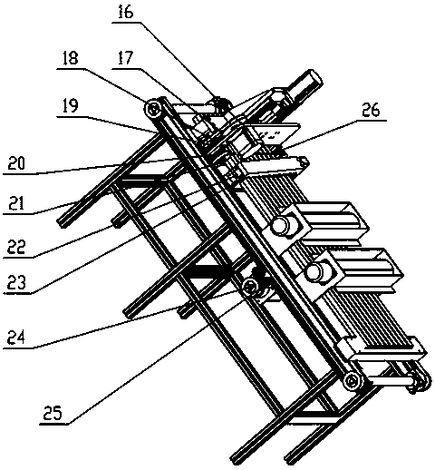 Automatic feeding and cutting equipment for octagonal steel pipes