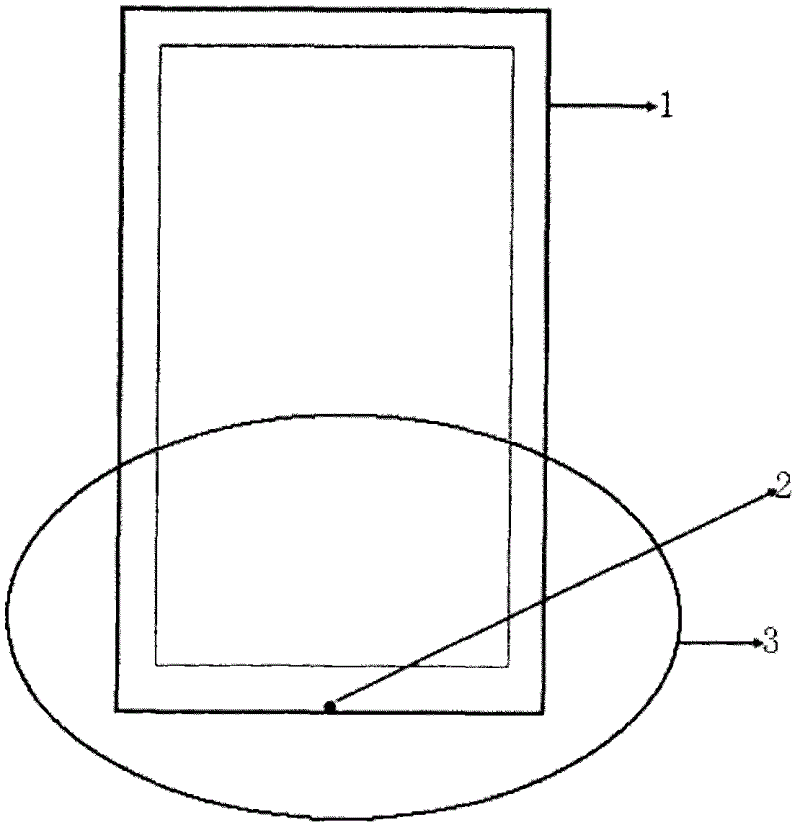 An air blowing on-off method of a mobile phone