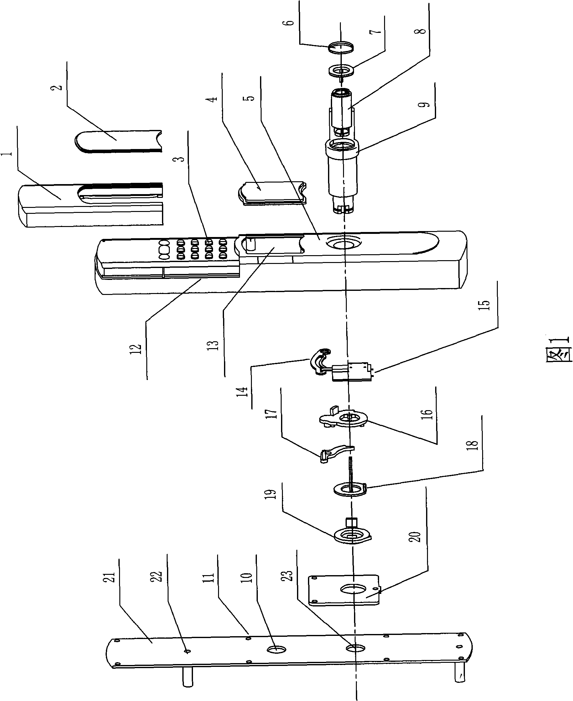 Intelligent door lock controlled by clutch-type motor drive without lodging