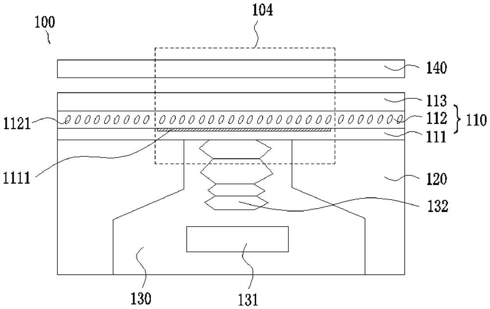 Under-screen monitoring display device