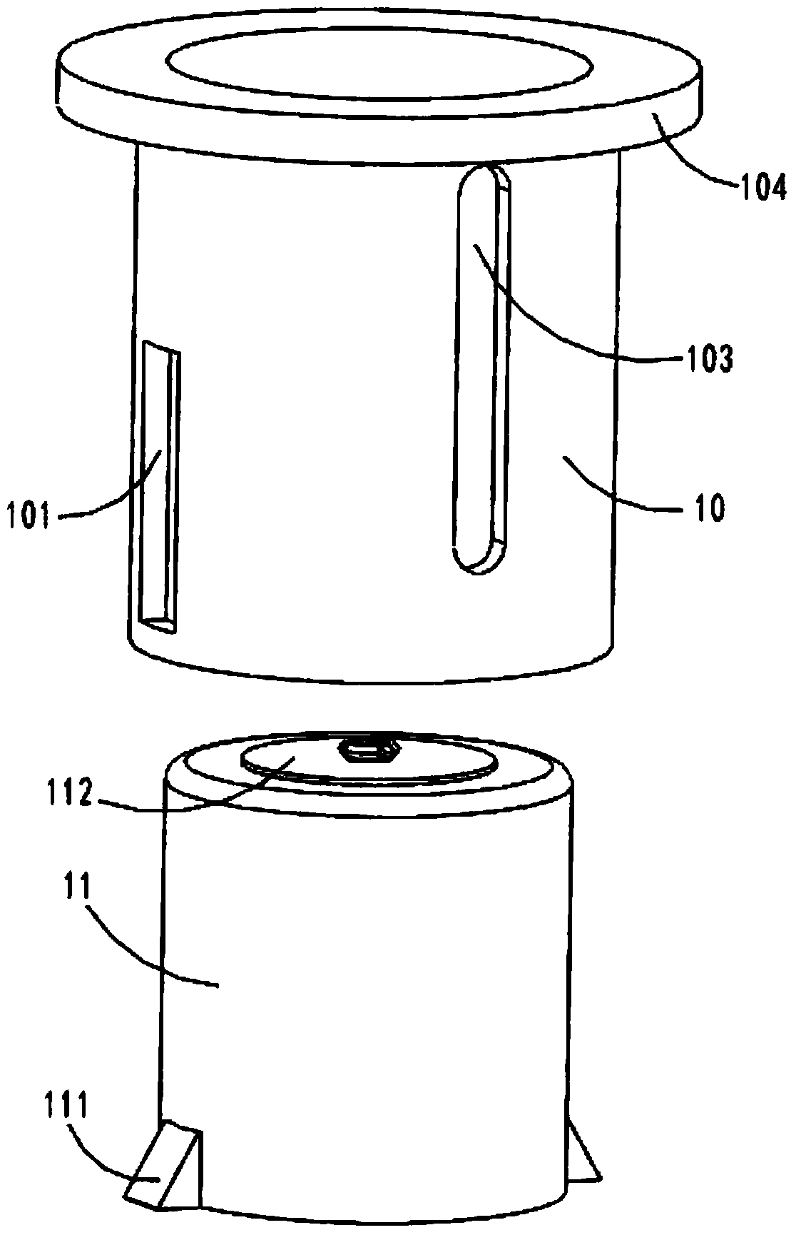 Gas discharging device, fuel tank and automobile