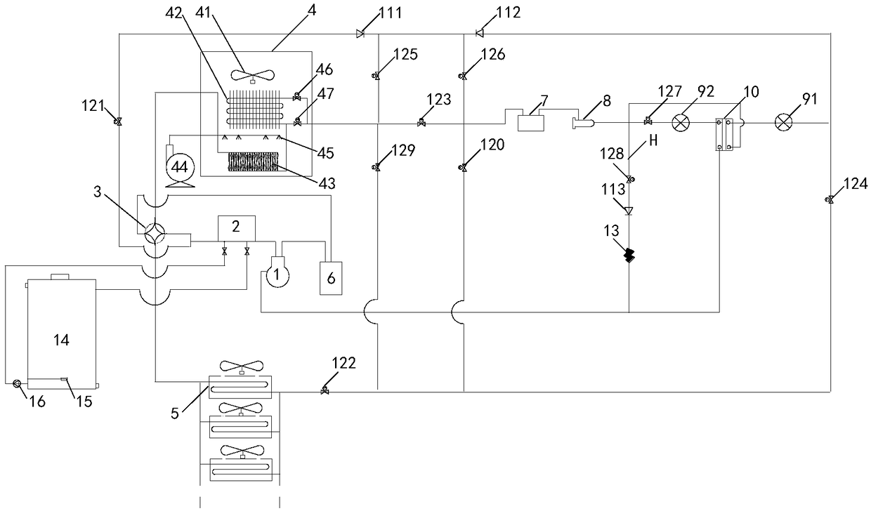 Evaporative cooling heat pump assembly