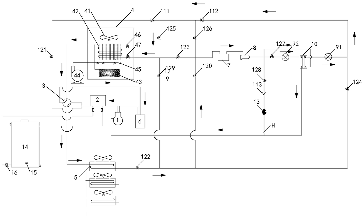 Evaporative cooling heat pump assembly