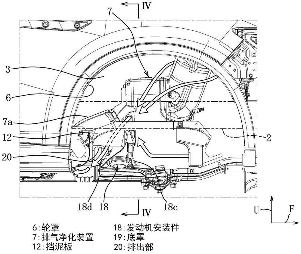 Engine compartment heat removal structure