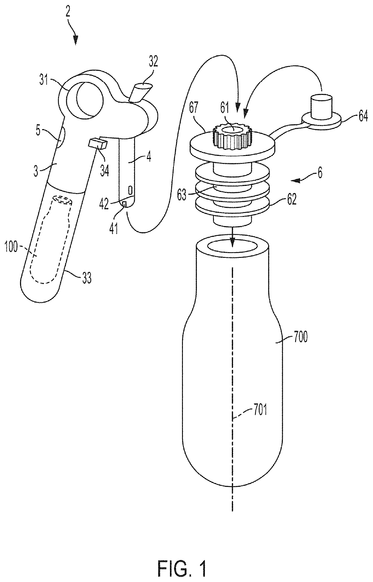 Beverage dispenser and container stopper