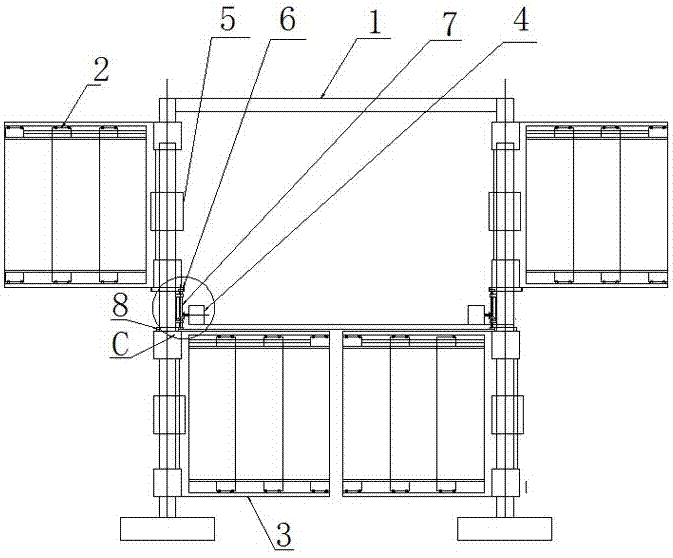 Energy-saving wind/hydraulic combined power generation device and system