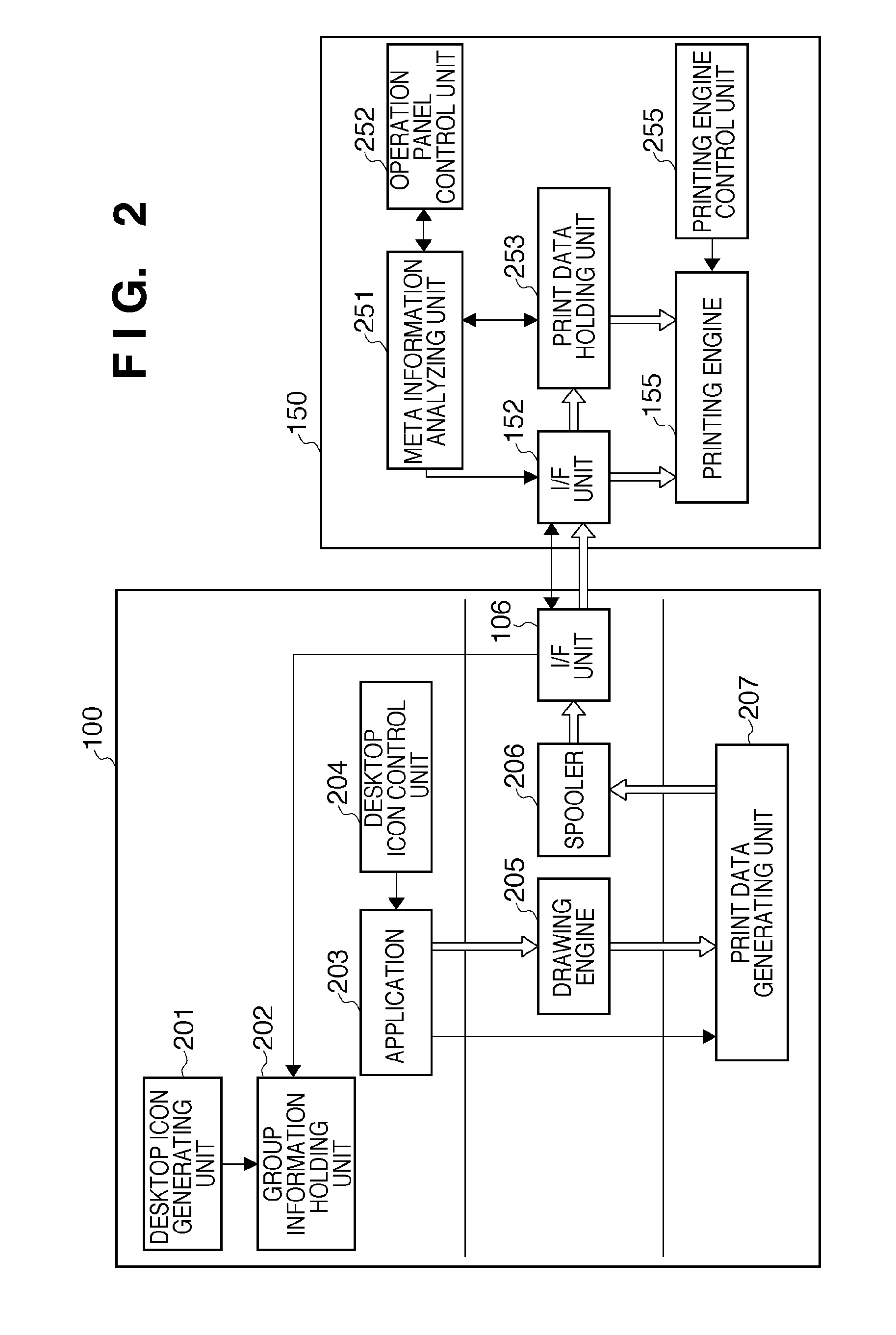 Appending identification information to a print job before it is transmitted to a printing device