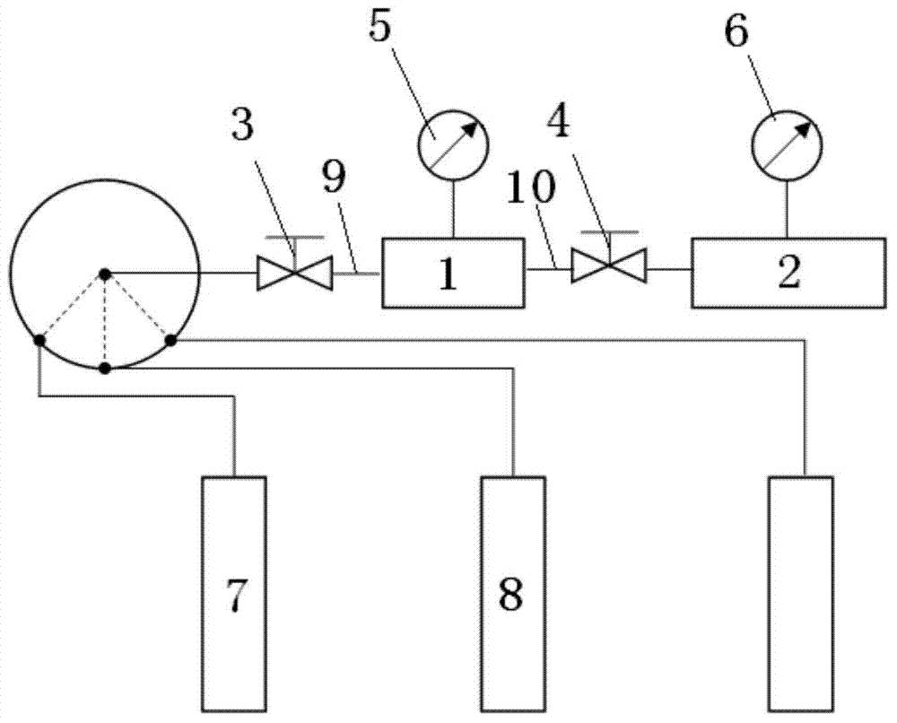 Method for accurately measuring absorbed phase density of methane on shale