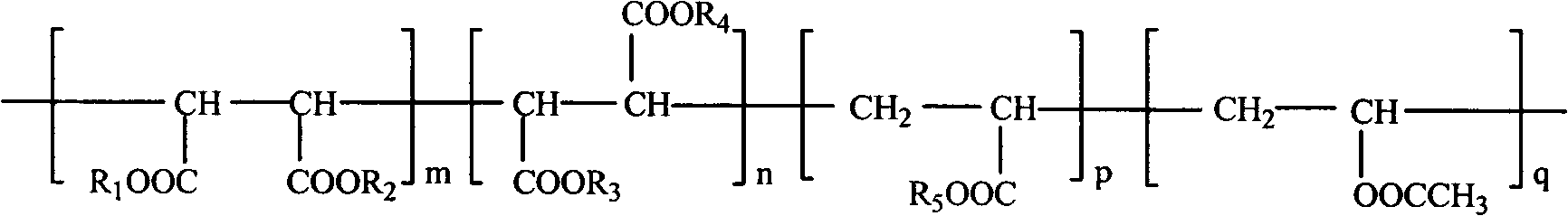 Diesel oil cold filter clogging temperature improving agent and preparation method thereof