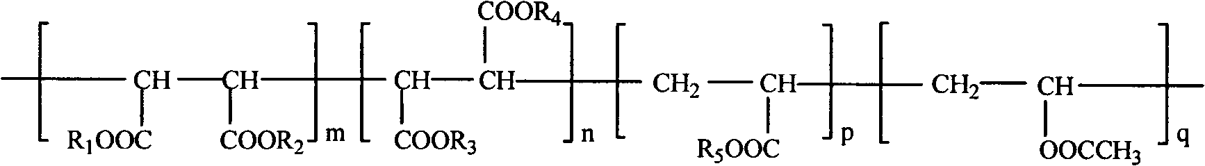 Diesel oil cold filter clogging temperature improving agent and preparation method thereof