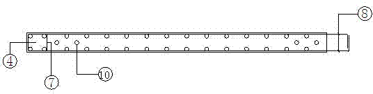 Inner inclined support assembled type concrete shear wall prefabricated part