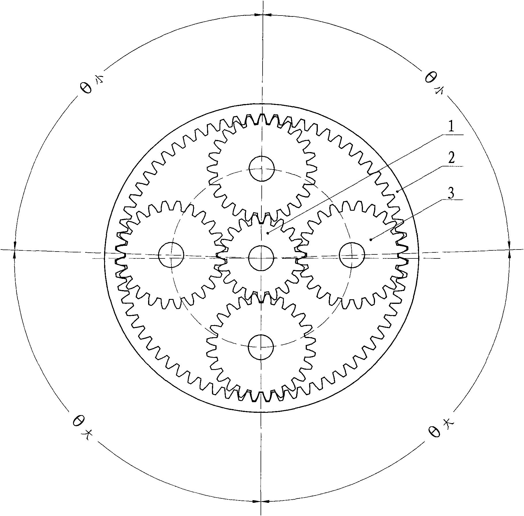 Assembling method for planetary gear transmission