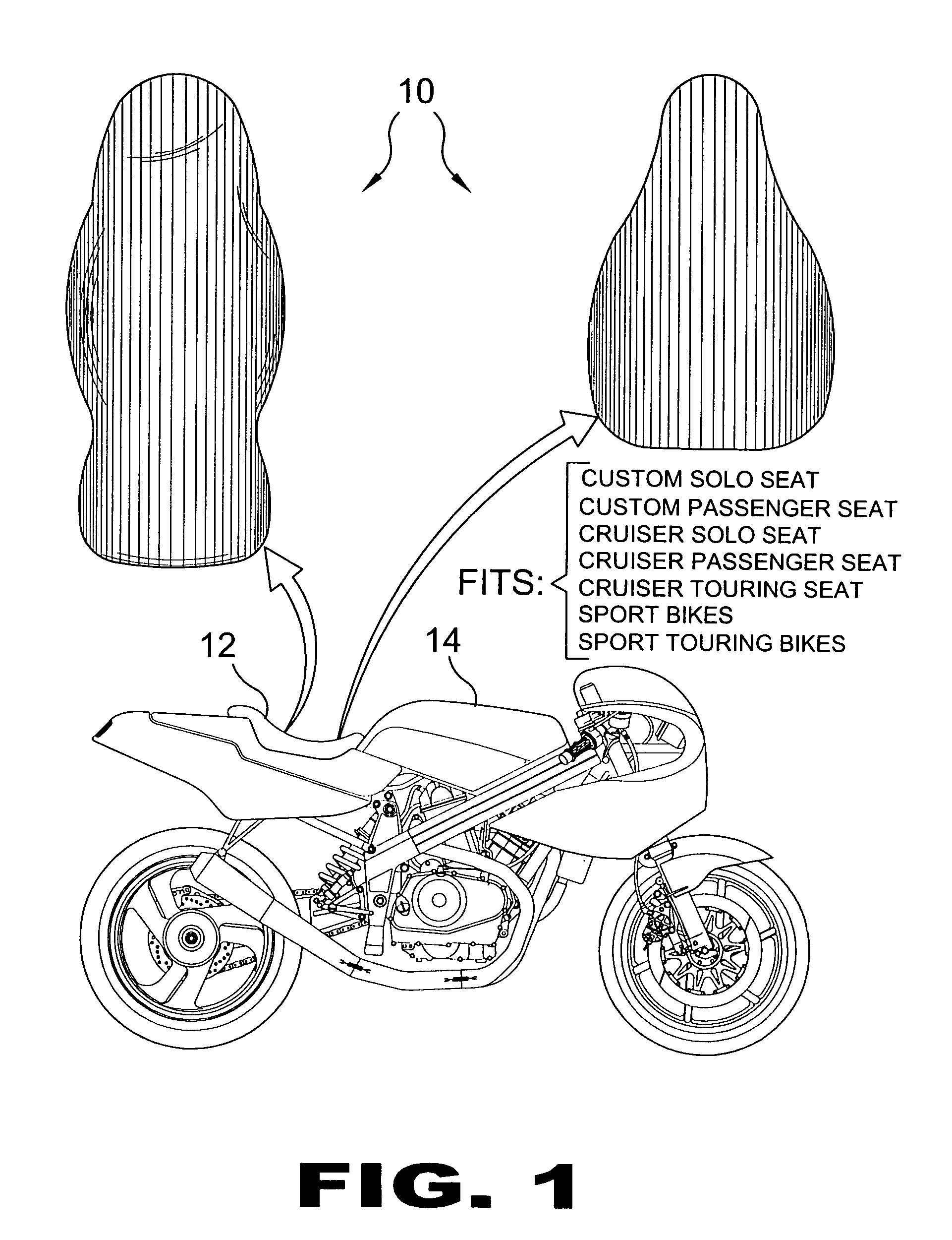 Motorcycle seat cover