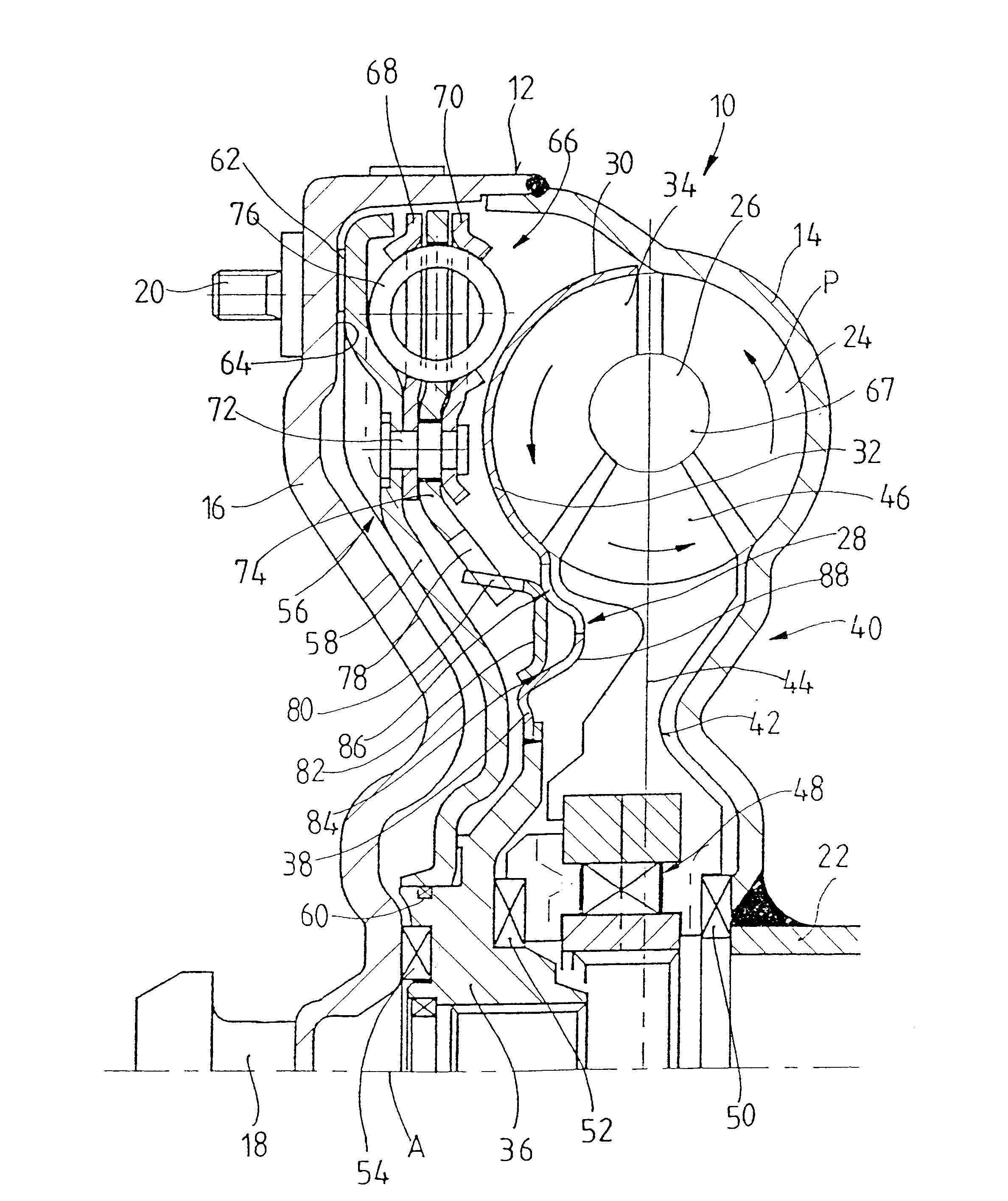 Hydrodynamic coupling device