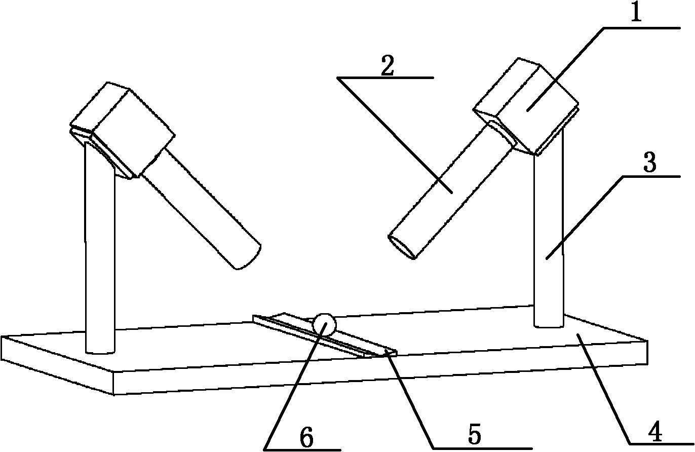 Method and device for unfolding steel ball surface based on multi-image sensor