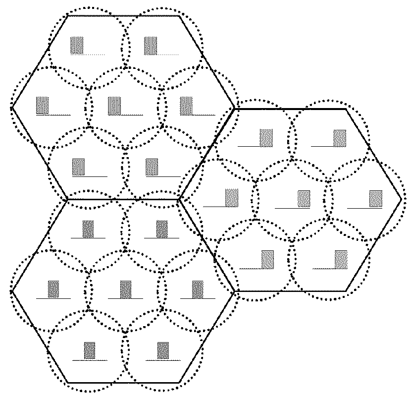 Self-optimizing distributed antenna system using soft frequency reuse