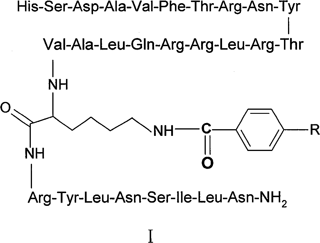 VIP analog and its radioactive marker and their preparation process