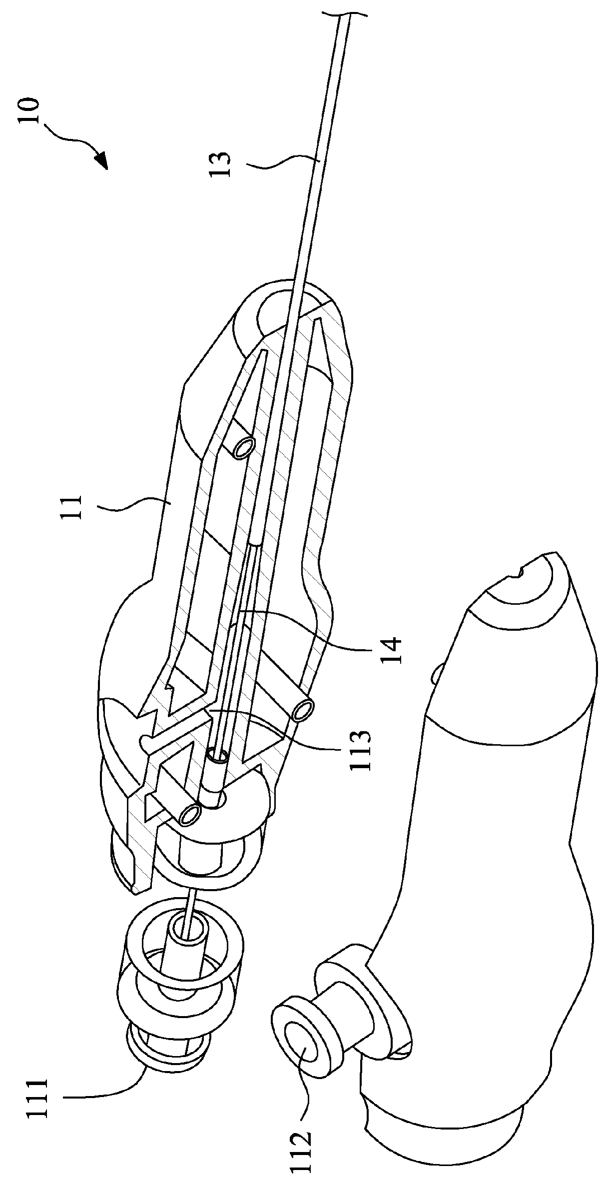 Thermotherapy needling instrument with tissue injection