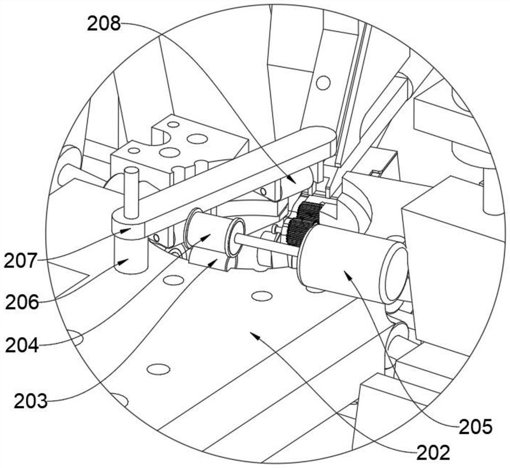 A magnetic wrapping wire drawing machine that is easy to combine and assemble