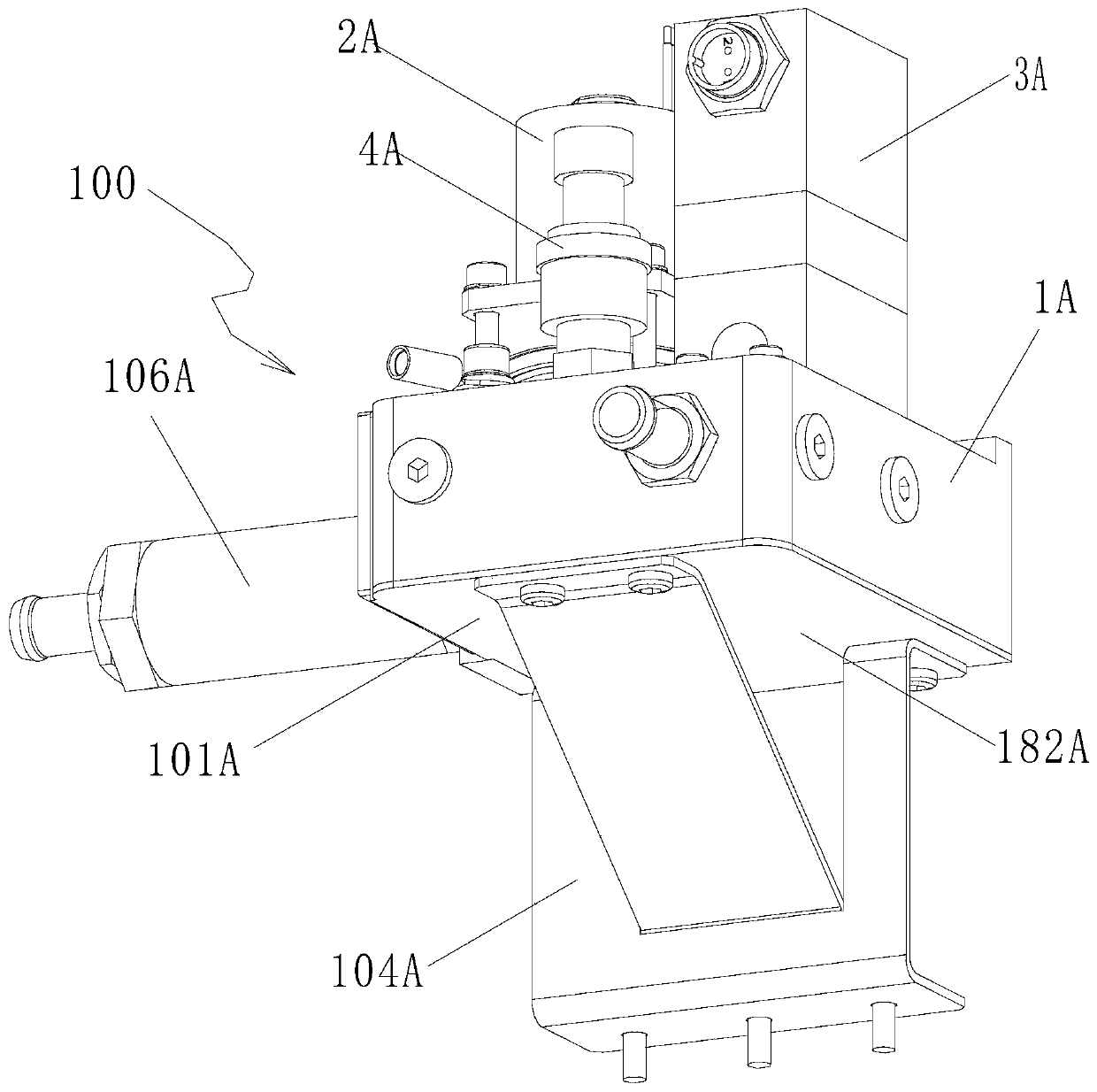 Hydrogen-inlet adjustment assembly device of fuel cell and fuel cell employing hydrogen-inlet adjustment assembly device