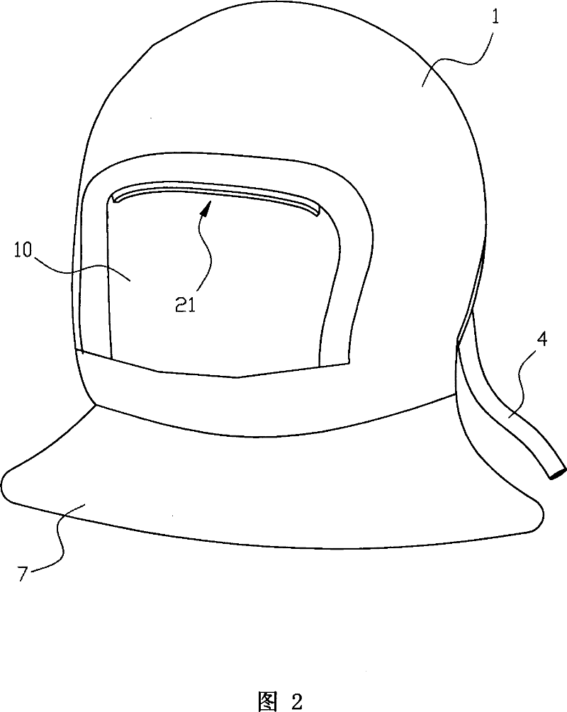 Method and device for insulating the face of person from the external environment including harmful gas