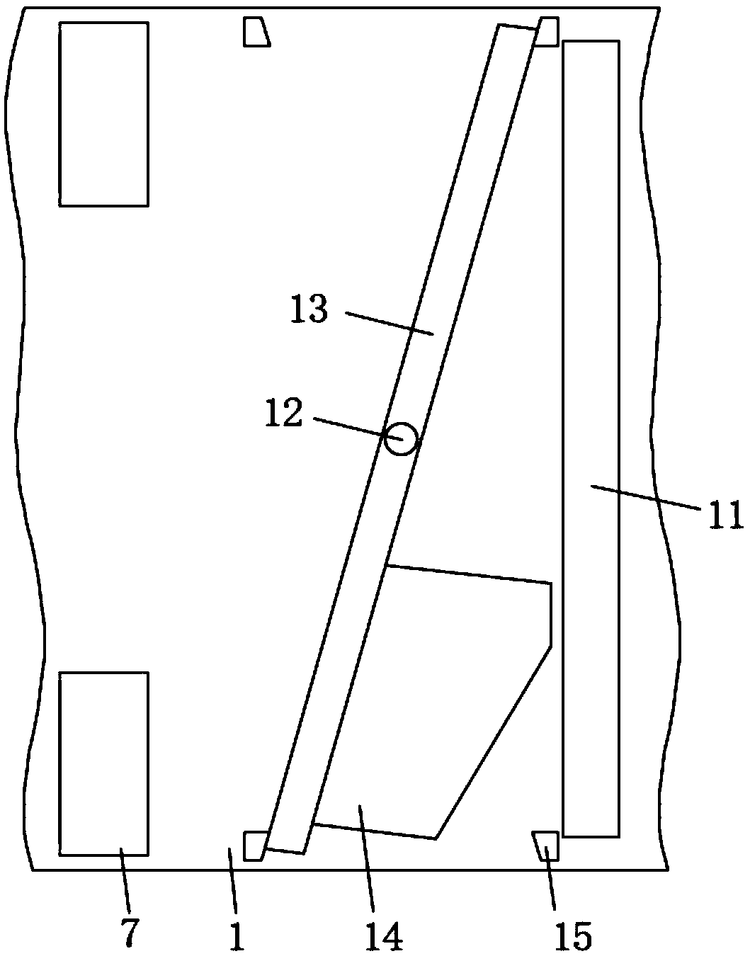 Speed reducing device for preventing traveling in reverse direction