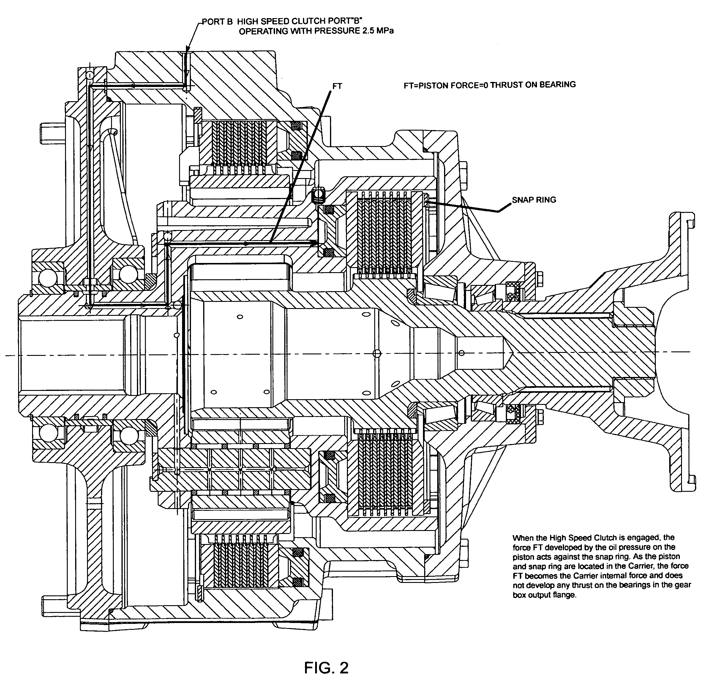 Two speed gearbox