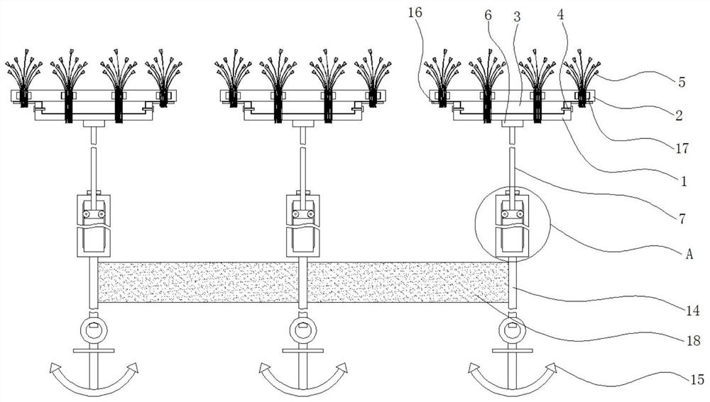 A buoy type river sewage treatment device based on ehbr