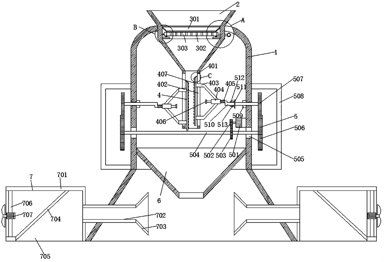 Coat-removing device for coat-removing oil-fried peanut kernels based on bionic kneading