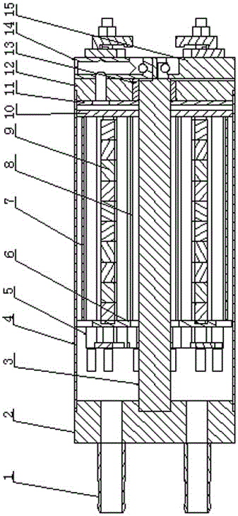 A transformer for induction hardening