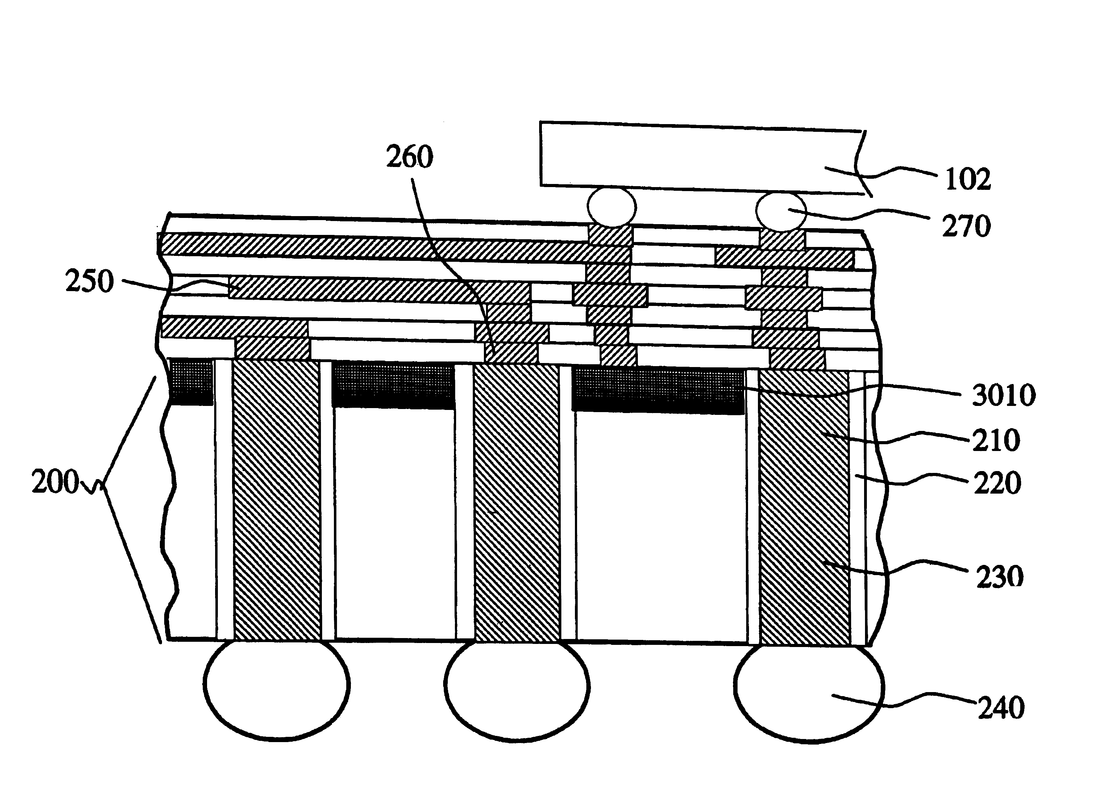 High density chip carrier with integrated passive devices