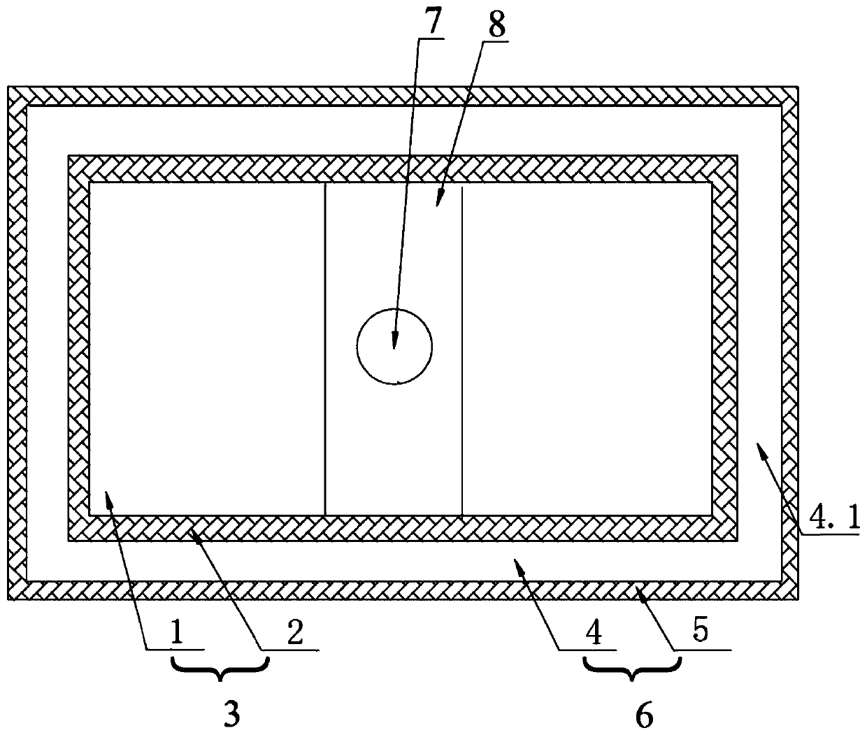 Vacuum insulated panel with installation holes and no fear of surface damage