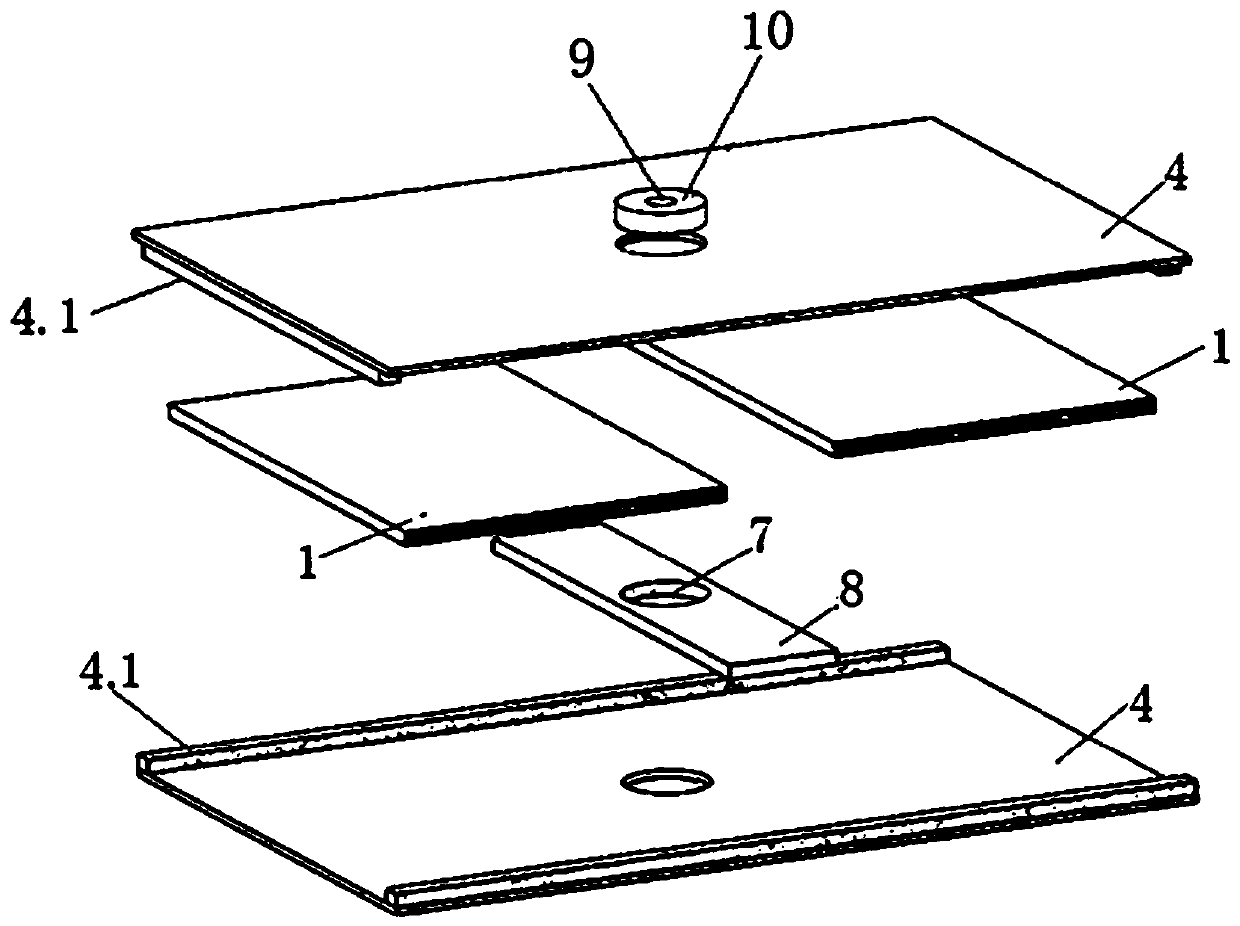 Vacuum insulated panel with installation holes and no fear of surface damage