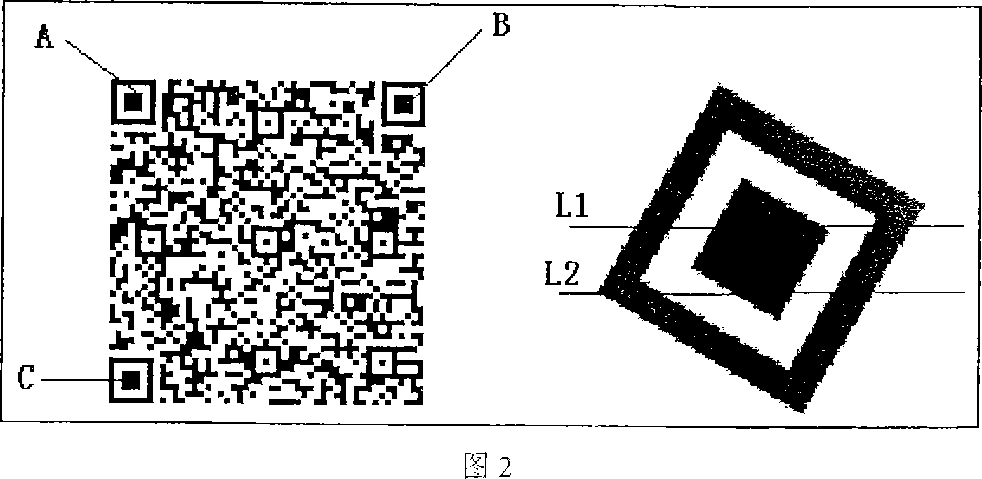 QR two-dimensional bar code recognition method based on pickup head for chatting