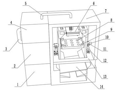 Surface sand blasting device for electric motorcycle accessory production