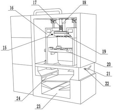 Surface sand blasting device for electric motorcycle accessory production