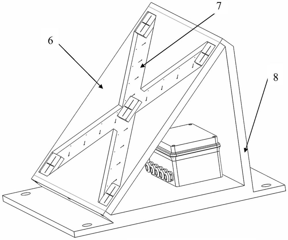 Industrial robot space pose precision test system