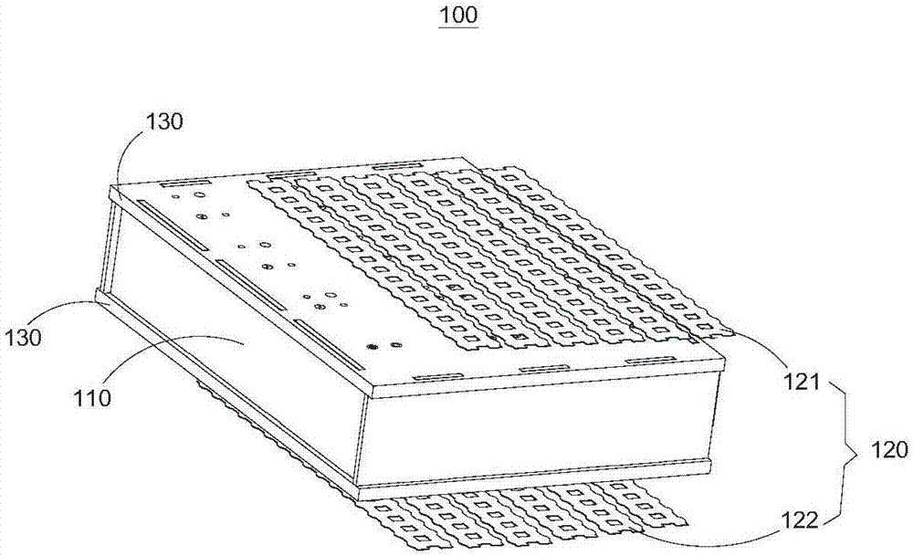 Battery pack power supply structure and battery pack power supply